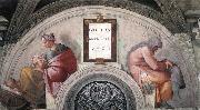 Michelangelo Buonarroti Hezekiah - Manasseh France oil painting artist